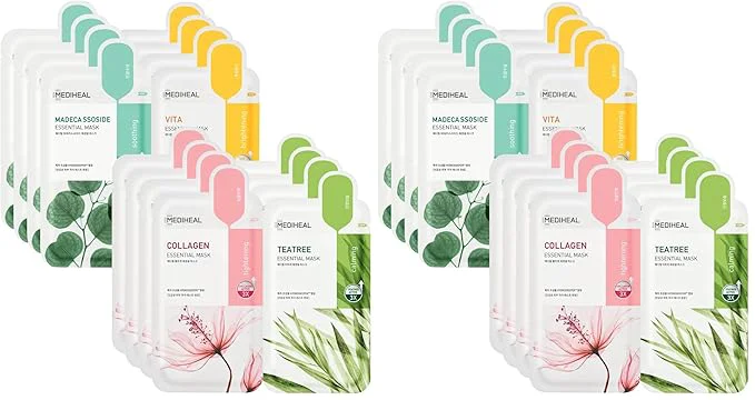 High-Performance Mediheal Sheet Mask New Essential HERO 32 pack Korean Skincare Facial Sheet Consistent