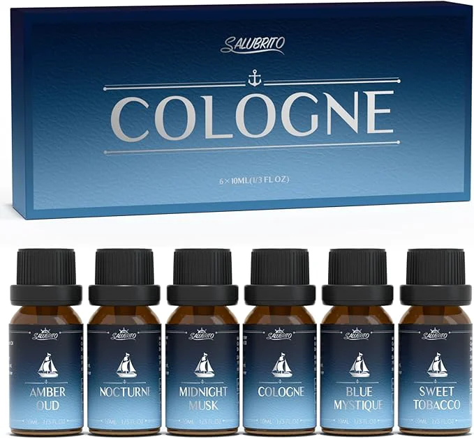 Versatile SALUBRITO Cologne Fragrance Oils Premium Essential Oil Set Functional