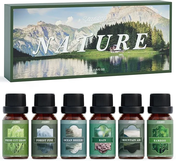 Safe SALUBRITO Nature Fragrance Oils Set Essential Oils Set Recyclable