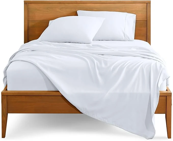 Bare Home Twin Sheet Set – 1800 Ultra-Soft Microfiber Twin Bed Sheets – Double Brushed – Deep Pockets – Easy Fit – 3 Piece Set – Bedding Sheets amp Pillowcases Twin White Dependable