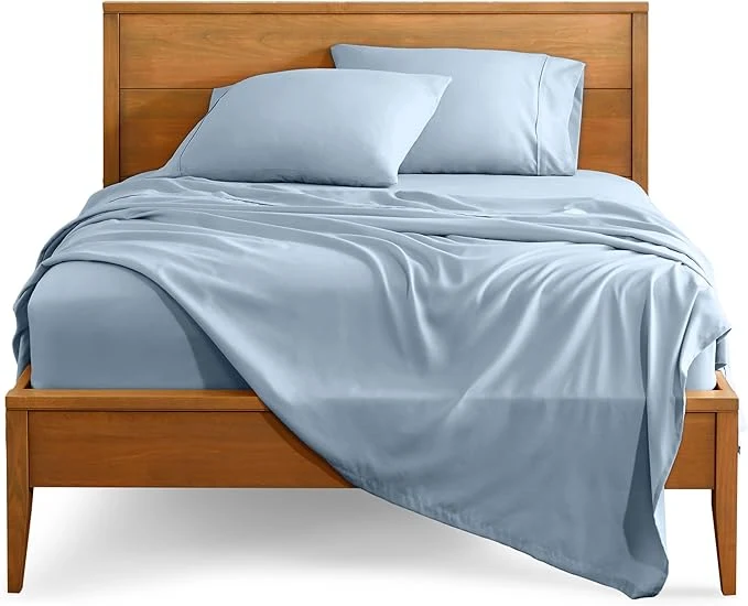 Dependable Bare Home Full Sheet Set – 1800 Ultra-Soft Microfiber Full Bed Sheets – Double Brushed – Deep Pockets – Easy Fit – 4 Piece Set – Bedding Sheets amp Pillowcases Full Dusty Blue Fine Crafted