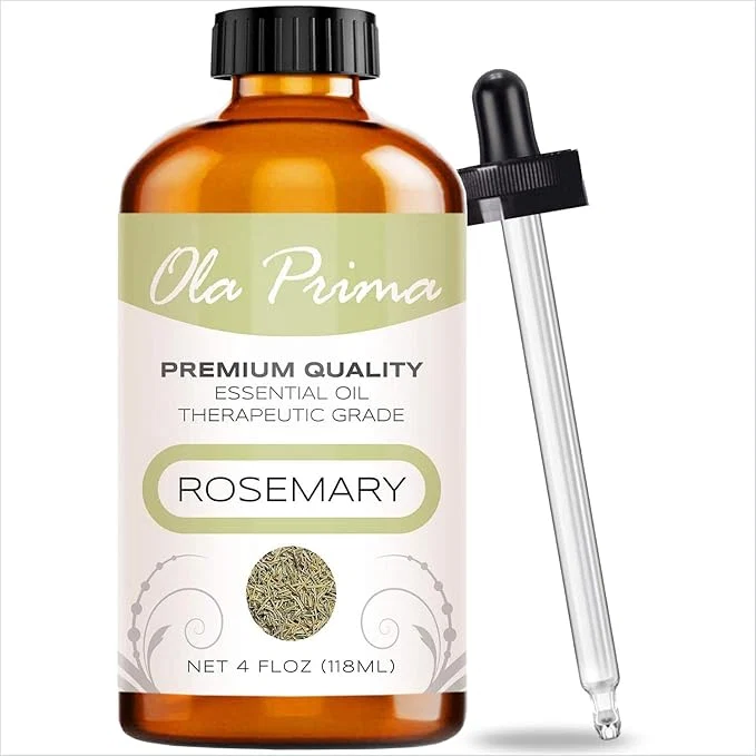 World-Class Ola Prima Rosemary Essential Oil 4 Fluid Ounces – Therapeutic Grade Detailed