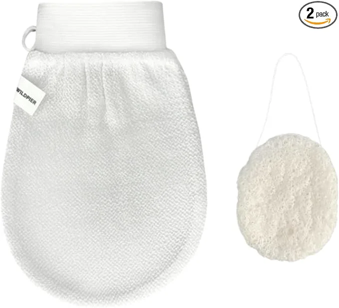 Smooth Wildpier Deep Exfoliating Glove and Konjac Sponge Bundle Exclusive