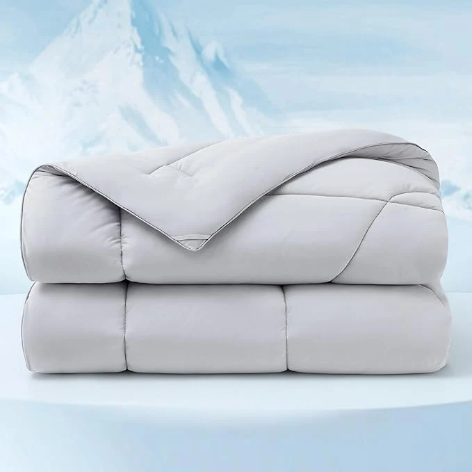 Sustainable Bedsure Cooling Comforter Cal King – Cooling Blankets for Hot Sleepers Lightweight Comforter for Summer with Dual-Sided Cool Tech Soft Breathable Cold Blanket for Sleeping Grey 102×96 Inches Modern