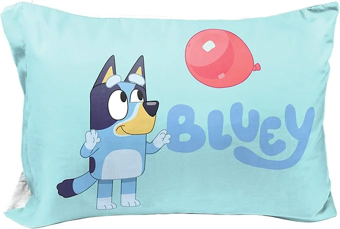 Selected Jay Franco Bluey amp Bingo 1 Single Reversible Pillowcase – Double-Sided Kids Super Soft Bedding Bluey Product Trendy