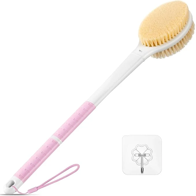 Optimized Back Scrubber Body Shower Brush Anti Slip Long Handle Bath Brush Luxury