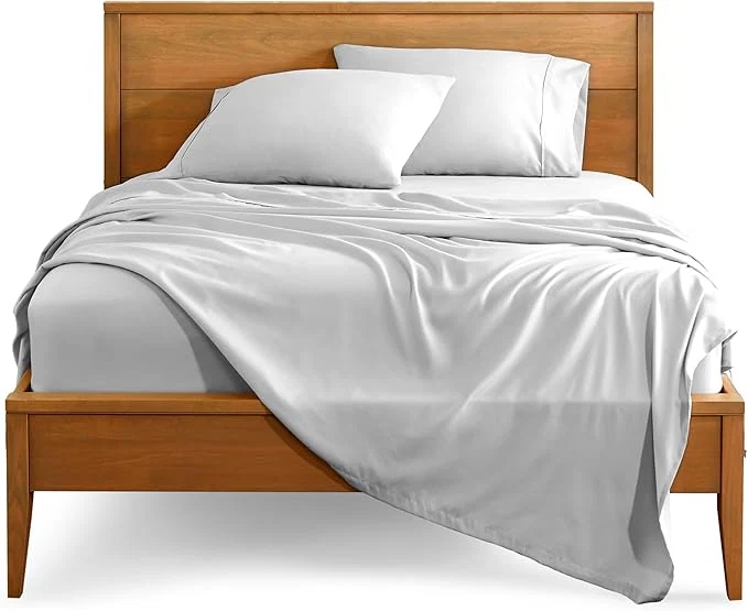 Specialty Bare Home Twin XL Sheet Set – 1800 Ultra-Soft Microfiber Twin Extra Long Bed Sheets – Double Brushed – Deep Pockets – Easy Fit – 3 Piece Set – Bedding Sheets amp Pillowcases Twin XL Cloud Grey High-End