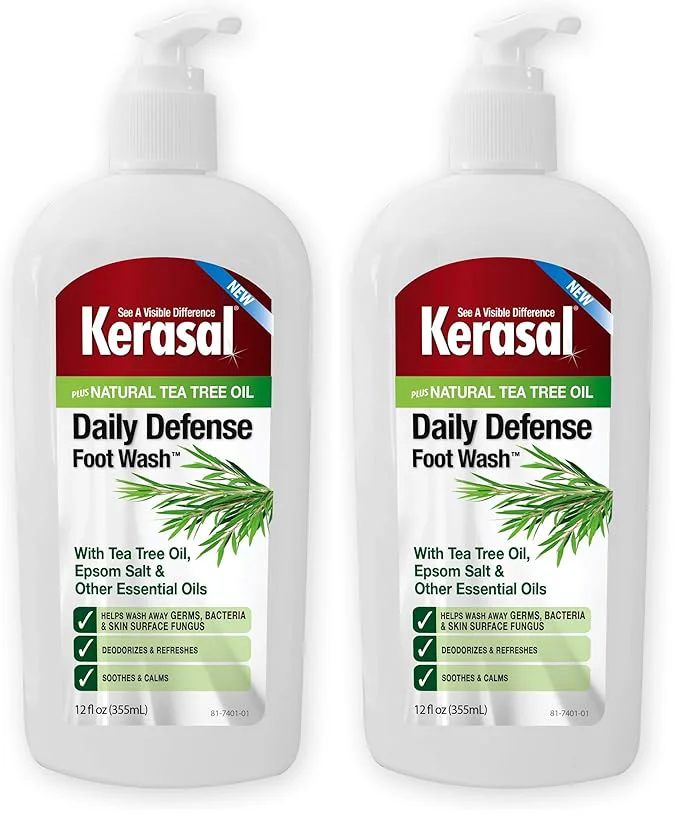 Easy-to-Use Kerasal Daily Defense Foot Wash Daily Cleanser Original