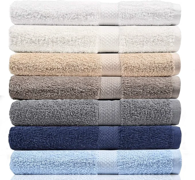 Next-Generation Crystal Towels Bath Towel Set Pack of 7 Cotton Ultra Soft Highly Selected
