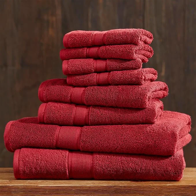 Innovative Madison Park 800GSM Bathroom Towel Set of 8 Cotton Bath Towel Set Fine