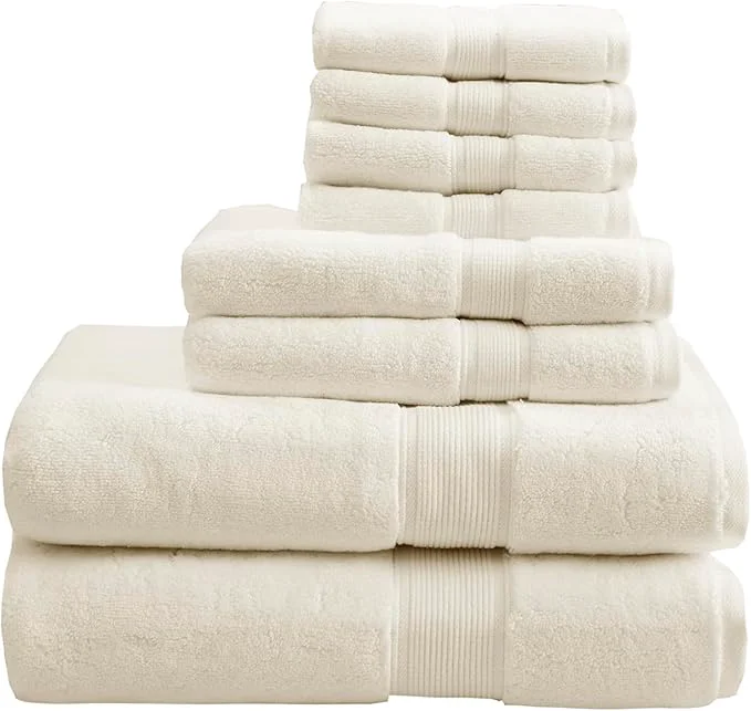 Solid Madison Park 800GSM Cotton Luxury Bathroom Towels Long Oversized Linen Functional
