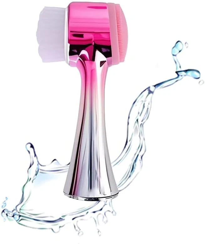 Easy-to-Use Facial Cleansing Brush 2 in 1Double-Sided Facial Cleaning Brush Functional