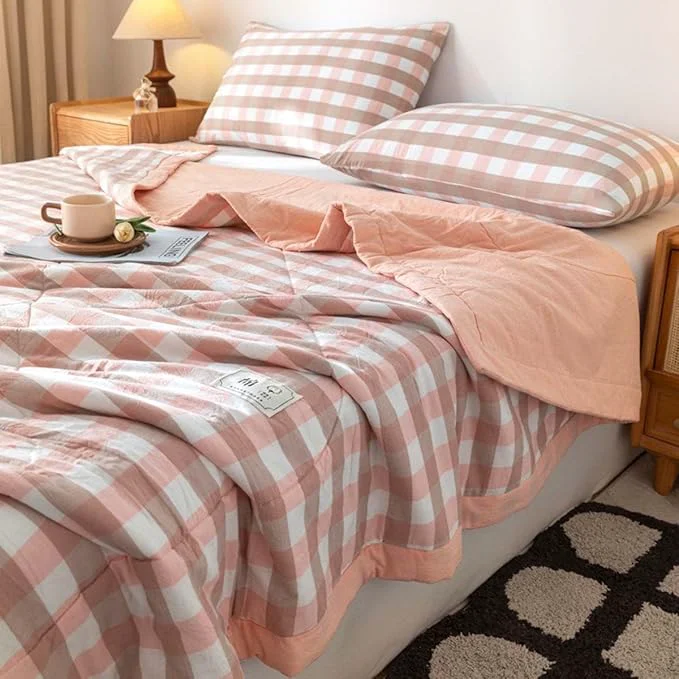 Elegant Lightweight Summer Spring Bedspreads Quilt Bedding Set Queen Size 150 200 200 230cm ﻿ Soft And Comfortable Breathable Bedding Coverlet For All Season Drop Nicely Quilt Color 14 Size 180 200c Superior