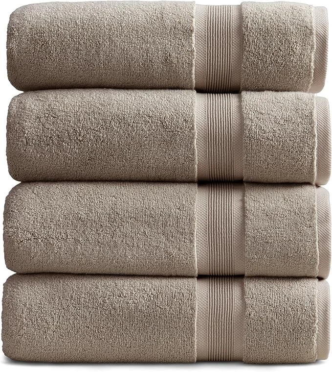 Contemporary Springtree Home Luxury Bamboo Rayon Bath Towel Set of 4 35 Bamboo Rayon Modern