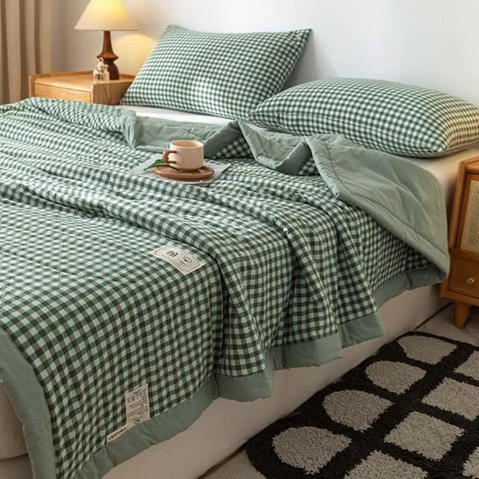 Smooth Lightweight Summer Spring Bedspreads Quilt Bedding Set Queen Size 150 200 200 230cm ﻿ Soft And Comfortable Breathable Bedding Coverlet For All Season Drop Nicely Quilt Color 9 Size 150 200cm Modern
