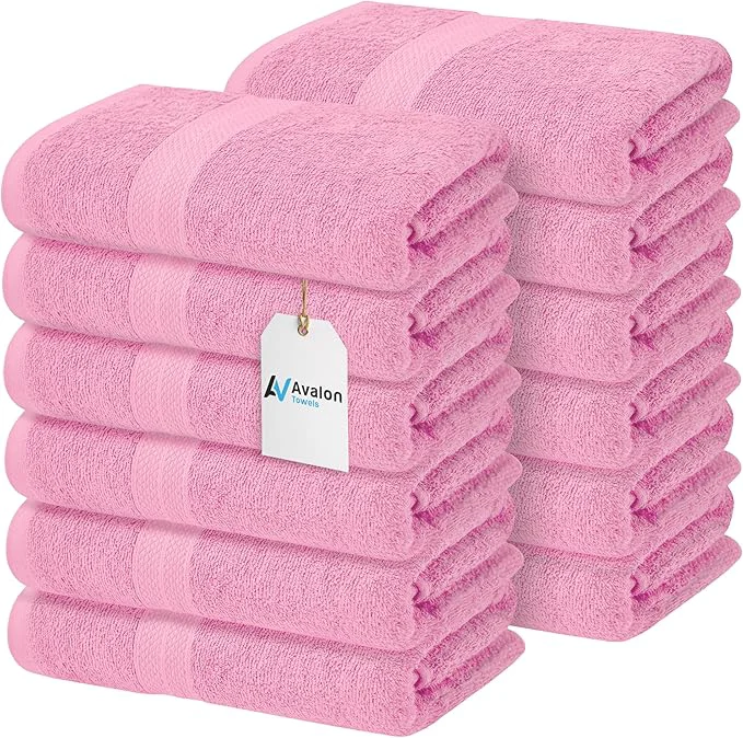 Selected Avalon Towels Bath Towels for Bathroom Cotton Pink Bathroom Towels Pack of Premium