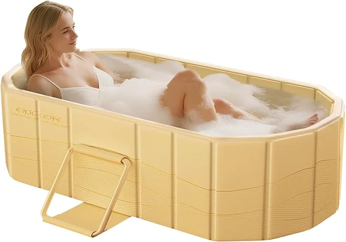 User-Friendly Portable Foldable Bathtub standing Bathtub No Installation Bathroom SPA Fine