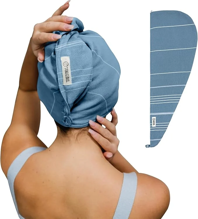 Recyclable Sand Cloud Hair Towel Wrap for Women Men Comfortable