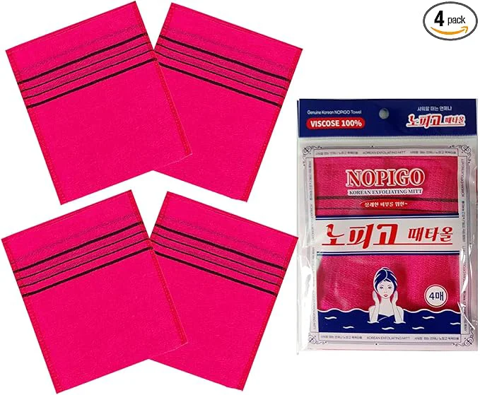 Convenient Korean Asian Exfoliating Bath Washcloth Mitt High-Performance