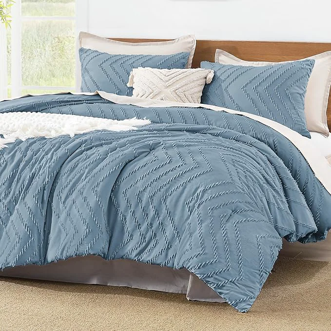 Selected Litanika Grayish Blue Full Comforter Sets Lightweight Fluffy Bedding Comforter Sets for Bed 3 Pieces Down Comforter Bed Set Gift Choice 79x90Inches 1 Comforter and 2 Pillow Shams Green