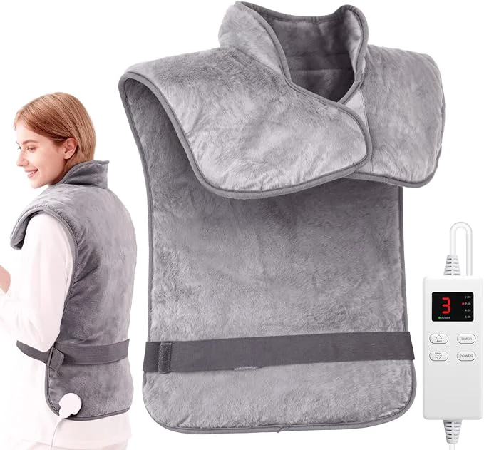 Refined Electric Heating Pad for Shoulders and Back Weighted Design Contemporary