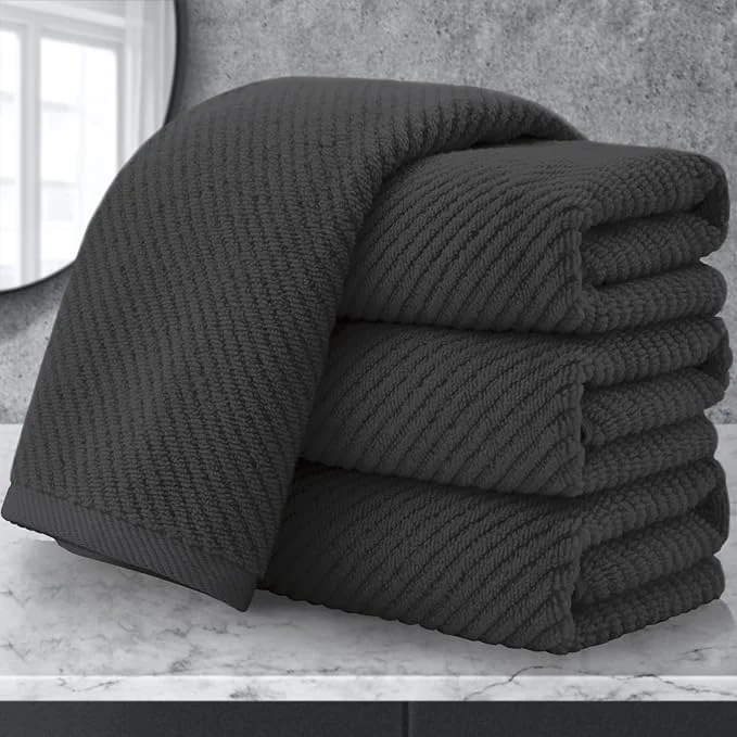 Practical VOOVA MOVAS Gray Hand Towels for Bathroom Large 18 x 28 Innovative