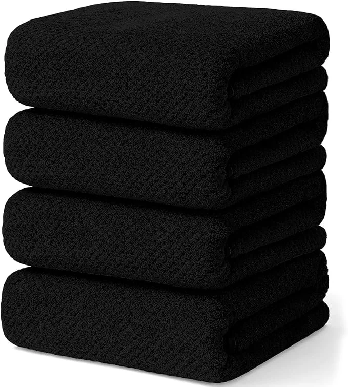 Original 4 Pack Bath Towel Set Waffle Bath Towel Set Microfiber Super Soft Highly Innovative