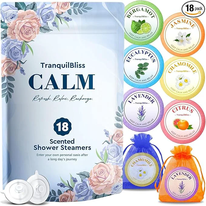 Flexible TranquilBliss Shower Steamers Self Care Relaxation Shower Tablets Fast