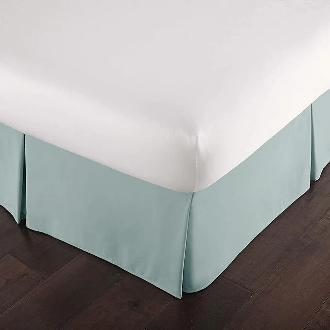 Solid Southshore Fine Living Inc. Queen Size Bed Skirt 14-Inch Drop Pleated Bed Skirt for Queen Mattress Dust Ruffle for Queen Size Bed Sky Blue Specialty