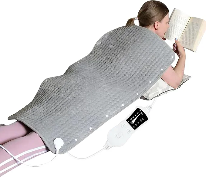 Recyclable Extra Large Heating Pad Relieves Back Pain 6 Quick Heat Settings（86°F-149°F） Durable