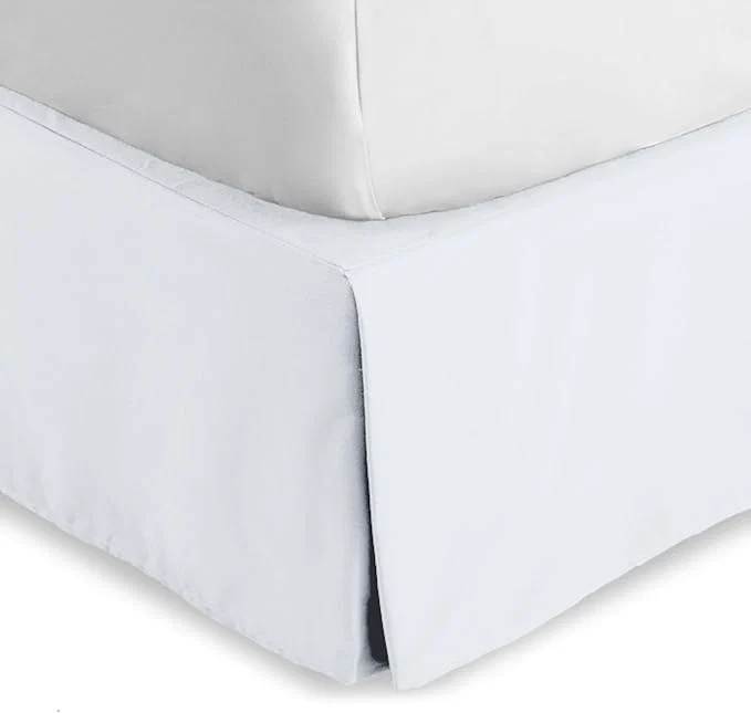 Consistent Bare Home King Bed Skirt – 15-Inch Tailored Drop Easy Fit – Bed Skirt for Beds – Center amp Corner Pleats King White Artisan