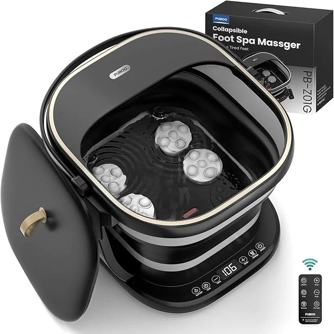 Convenient Puboo Collapsible Foot Spa Bath Massager Secure