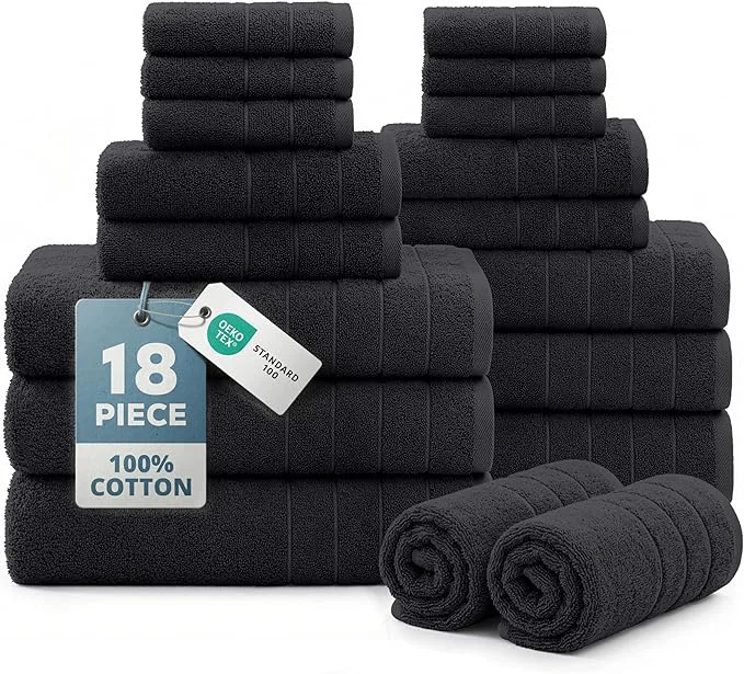 Unique Casa Platino Cotton Towel Set Exceptional