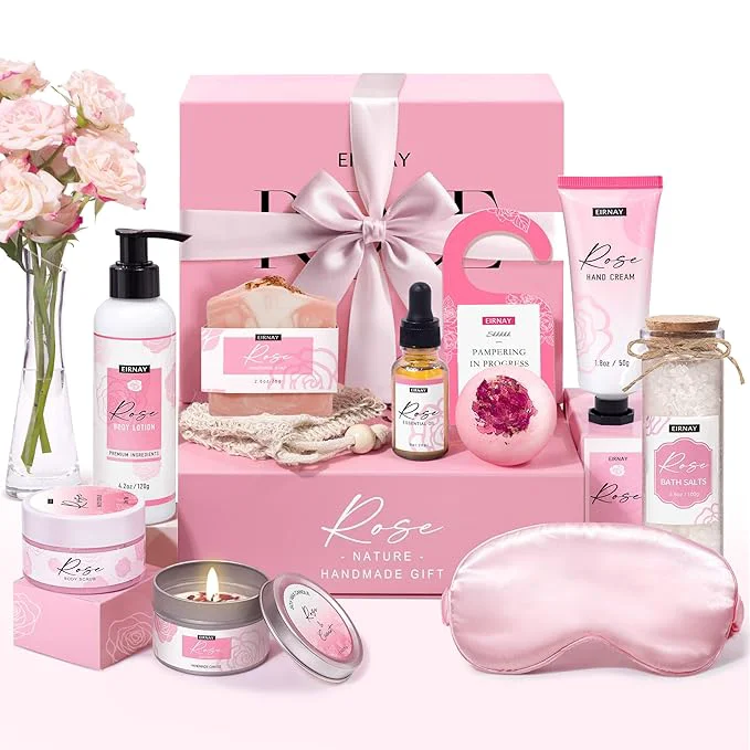 Efficient Gifts for Women Birthday Gift Baskets Home Spa Relaxing Self Care Gift for User-Friendly