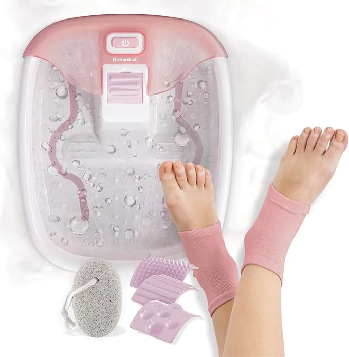 Fine Crafted Homedics Bubble Bliss Deluxe Footbath Gift Set – Maintain Heat Foot Spa Flexible