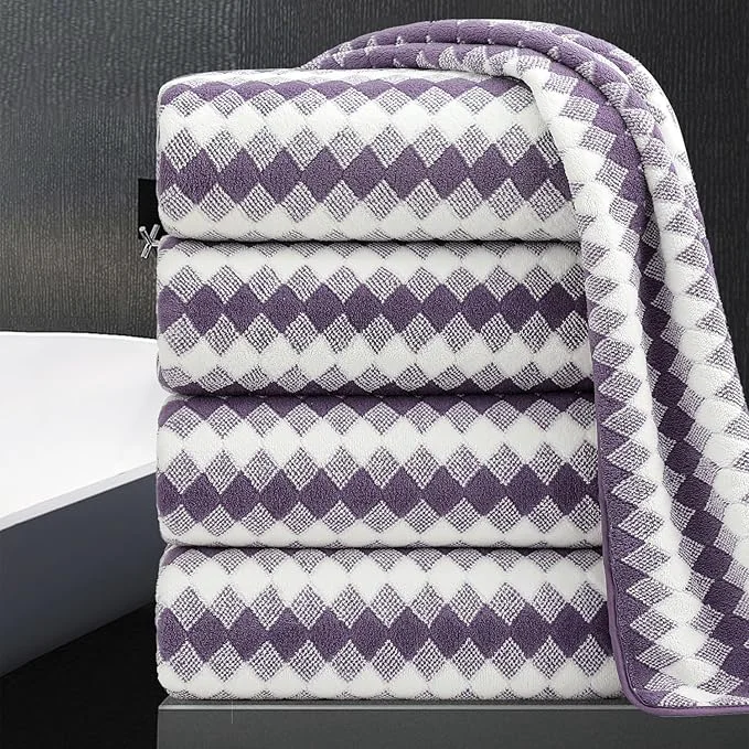 Efficient 4 Piece Extra Large Bath Towel Set Oversized Bath Sheet 35 x70 Bathroom Towel Authentic