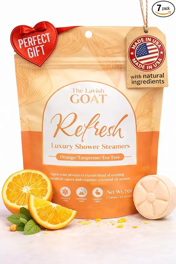 Exceptional TLG Refresh Shower Steamers Aromatherapy 7 Pack – USA Made Solid