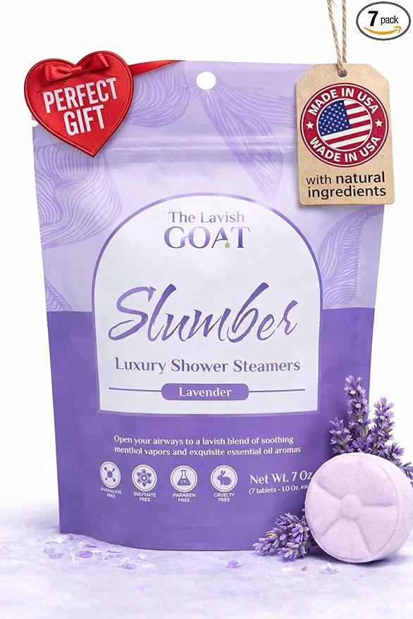 Verified TLG Slumbers Shower Steamers Aromatherapy 7 Pack – USA Made Classic
