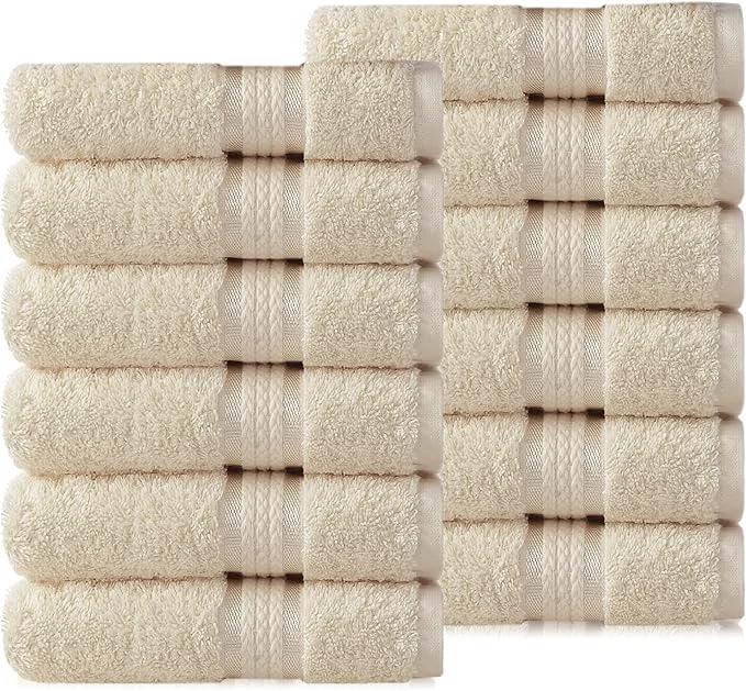 Trusted Cotton Craft Ultra Soft 12 Pack Wash Cloths 12×12 Ivory Weighs 2 Ounces Each Carefully Designed