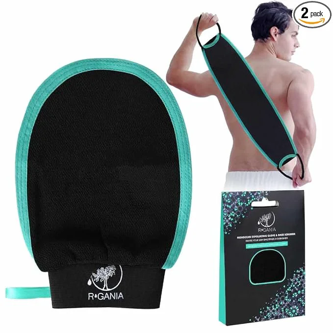 Top-Quality R’GANIA Deep Exfoliating Glove Back Exfoliator – Viscose. Korean Natural