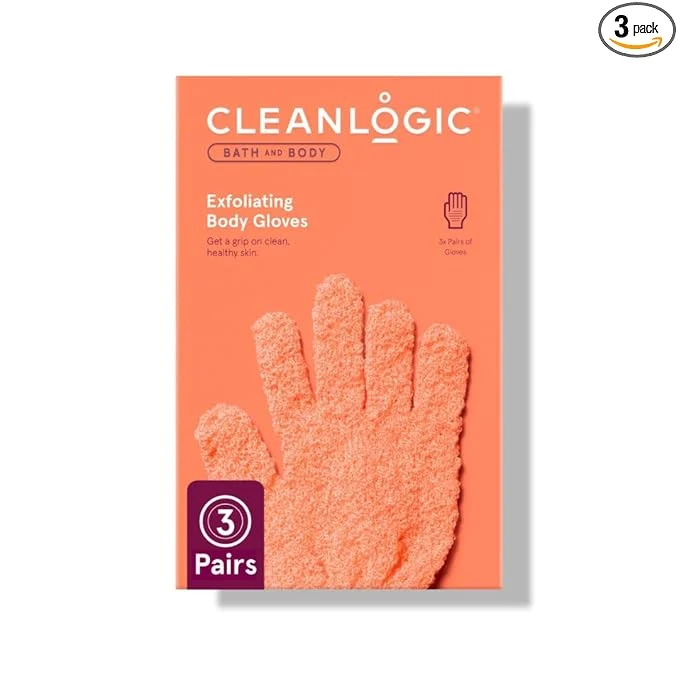 Fine Cleanlogic Bath Body Exfoliating Glove Stretchy Bath Shower Gloves Efficient