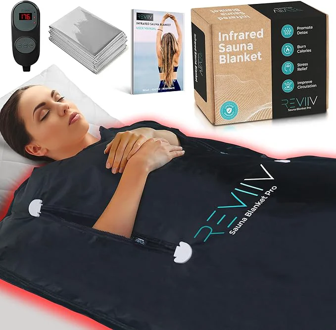 Outstanding Portable Sauna Blanket with Zipper Arm Holes – 6 ft x 3 ft Far Infrared Sauna Flexible