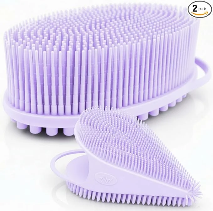 Original Avilana Premium Body Scrubber and Face Brush Set Trendy