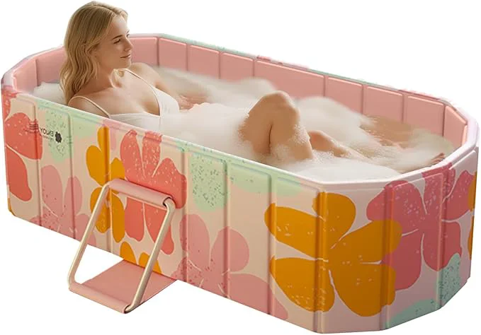 Unique Portable Foldable Bathtub standing Bathtub No Installation Bathroom SPA Functional