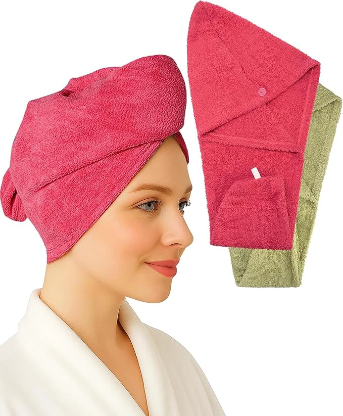 Stylish Textila Cotton Hair Wrap Towels Practical
