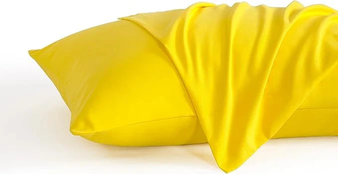 Practical NTBAY King Pillow Cases Set of 2 2 Pack Brushed Microfiber 20×36 Pillow Cases Soft Wrinkle Fade Stain Resistant Yellow Pillow Cases with Envelope Closure 20×36 Inches Yellow Unique