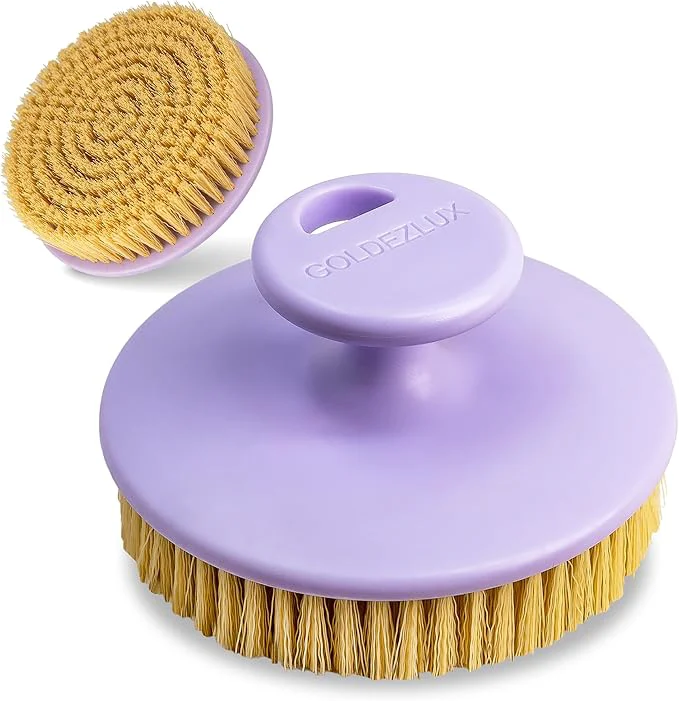 Refined GOLDEZLUX® Dry Body Brush Cruelty- Firm Bristles Exfoliate Promote Smooth Top-Quality