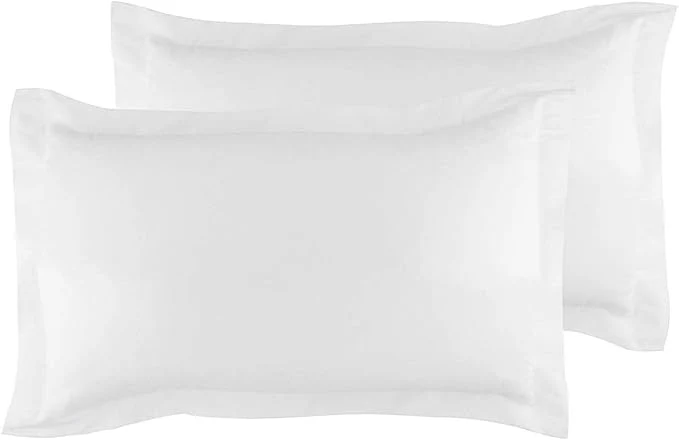 Natural Standard Pillow Shams Set of 2 White Pillow Shams Standard Size 20×26 Pillow Covers Egyptian Cotton 600 Thread Count Soft Skin Friendly Cushion Cover Cases Decorative Pillow Shams for Bed Original Design