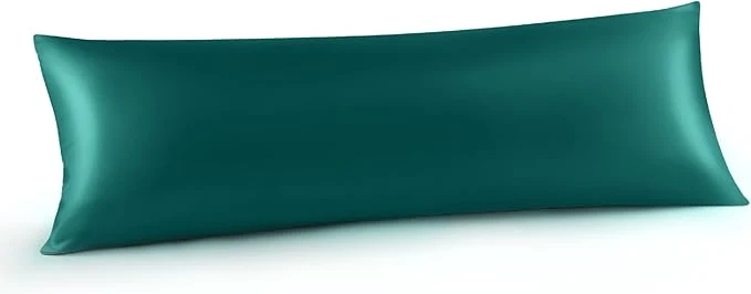 Selected INFIIXSO Body Pillow Cover with Zipper Luxury Mulberry Silk Body Pillow Case 20×54 Inches Ultra Smooth and Soft Cooling Long Pillowcase Gift for Women Men Teal High-Grade