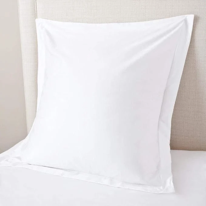 Sustainable Euro Sham Covers 28×28 Set of 2 White 600 Thread Count Egyptian Cotton Pack of 2 Euro 28×28 Pillow Cover Cushion Cover Cases Soft Skin Friendly European Size Decorative Square Pillow Shams Convenient